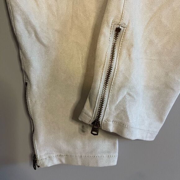 VTG Abercrombie & Fitch Suede Jegging in Cream | SZ 8 - Picture 5 of 16